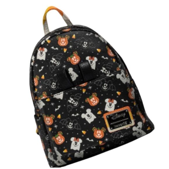 Loungefly Disney Mickey and Minnie Spooky Mice Adult Womens Double Strap Shoulde - Picture 1 of 5